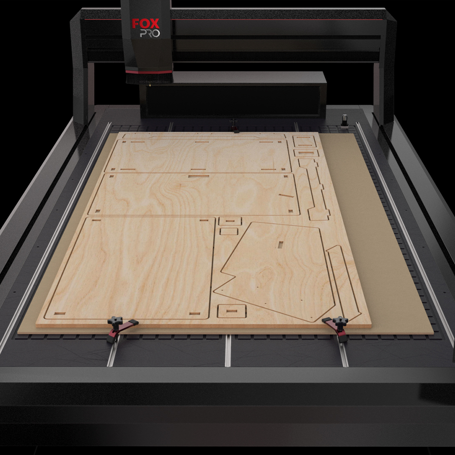 Fox PRO - Fraiseuse CNC professionnelle, Modèle Triphasé.