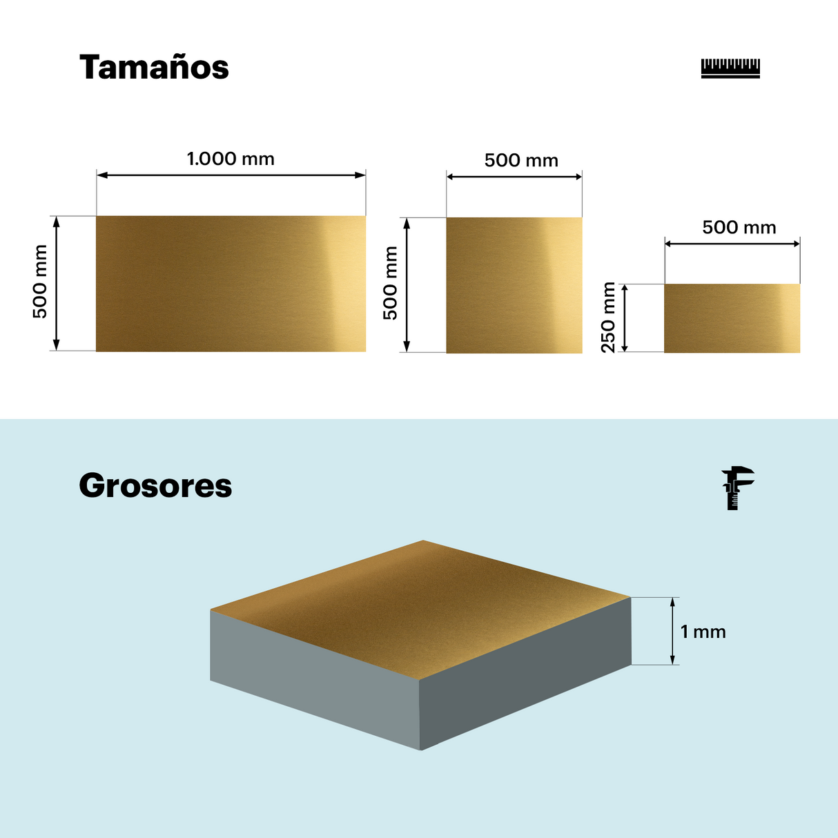 Aluminium 15 brillant 1 mm