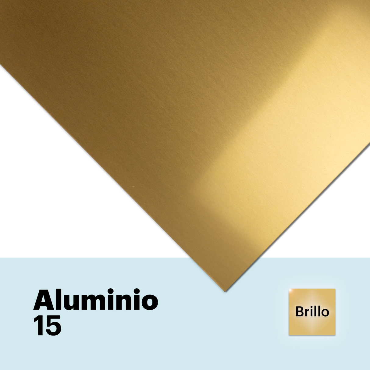 Aluminium 15 brillant 1 mm