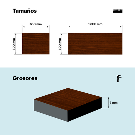 Mélamine tricouche 3 mm