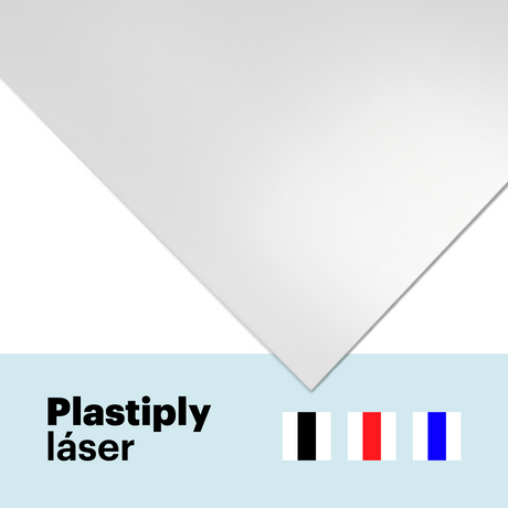 Feuille plastique laser bicouche 0,6 mm