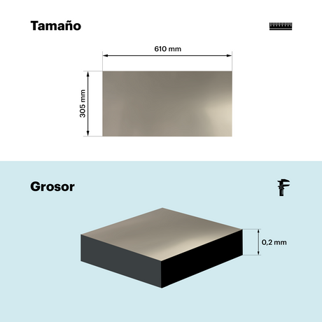 Vinyle laser adhésif bicouche brillant 0,2 mm
