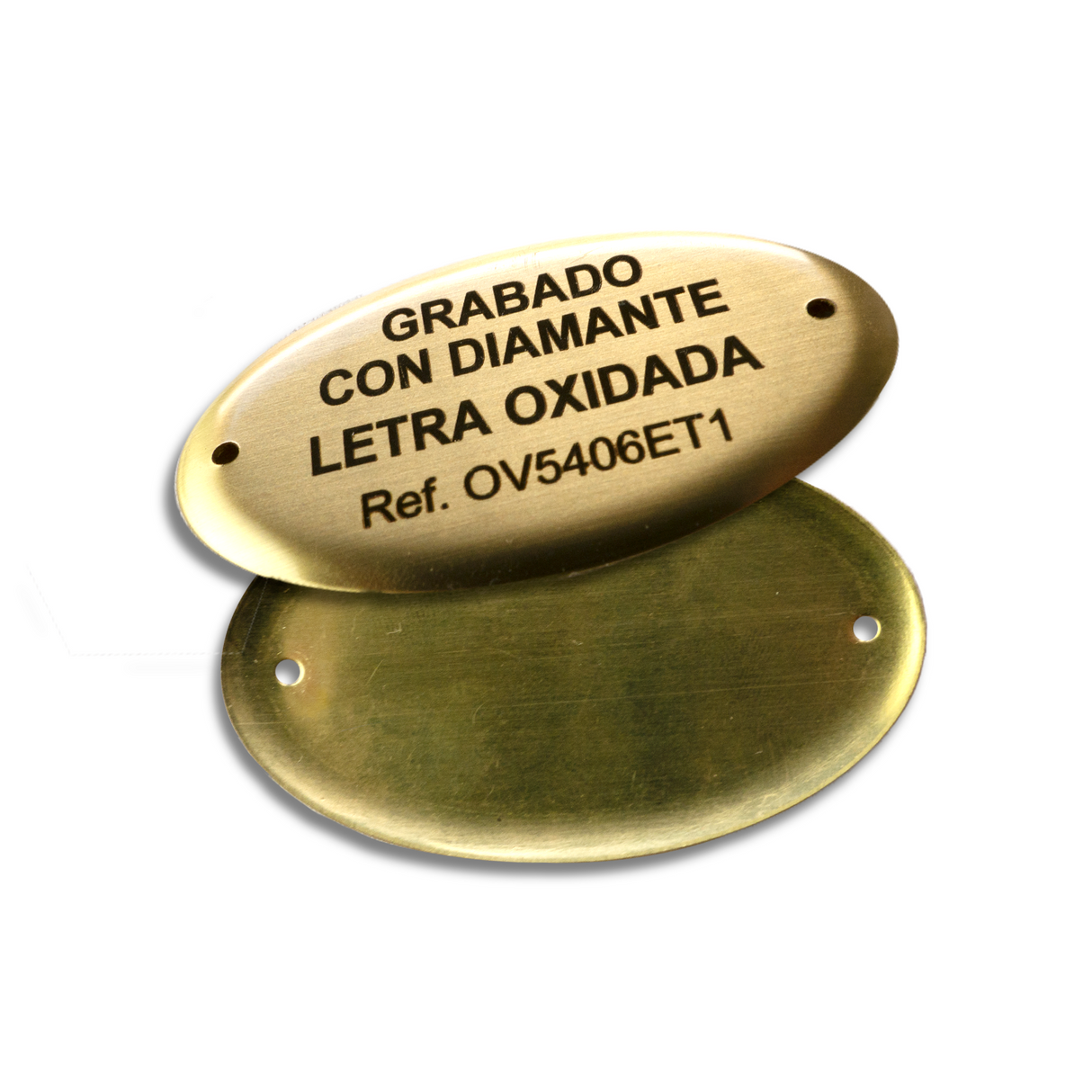 Óvalos en latón embutidos