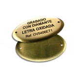 Óvalos en latón embutidos