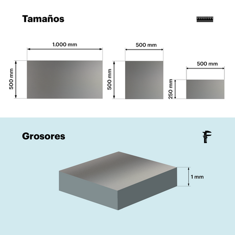 Aluminium 15 mat 1 mm