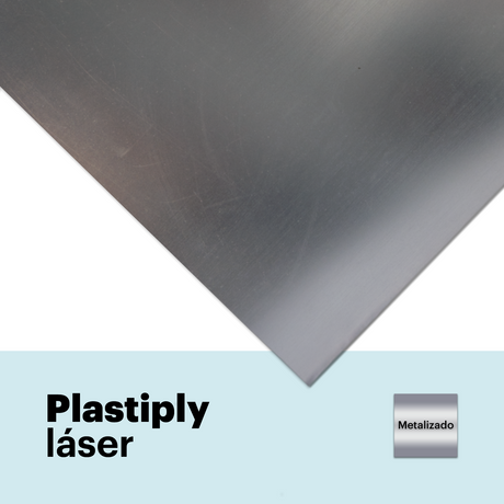 Feuille plastique laser bicouche métallisée 0,6 mm et 1,5 mm