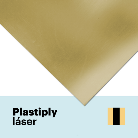 Feuille plastique laser bicouche métallisée 0,6 mm et 1,5 mm