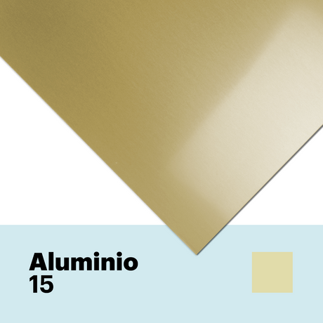 Aluminium 15 brillant 1 mm