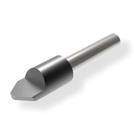 ALU Folder : fraise à queue carbure 3 mm Ø, diamètre de queue 6 mm x longueur de coupe 3,5 mm, 1 dent, angle 90°, rainurage et pliage