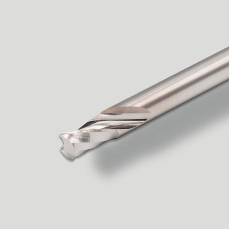 Gloss-Cut: fresa de carburo 2 mm Ø, mango 3 mm x longitud de corte 5 mm, 1 f, hélice positiva micropulida