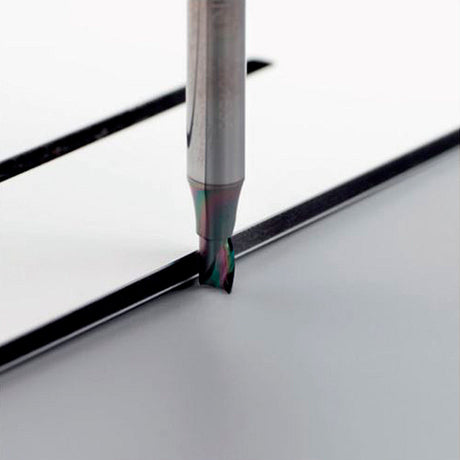 ALU Endurance LDC : fraise carbure revêtue 3 mm Ø, queue 6 mm x longueur de coupe 5 mm, 1 dent, hélice positive