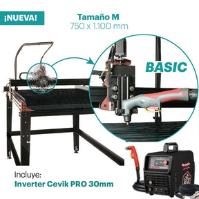 Ion Plasma CNC Basic M + Inverter Cevik PRO CUT61